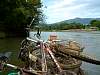 The only way to travel, load bikes on boat and away you go